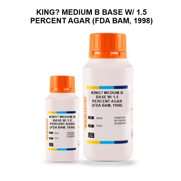 King? Medium B Base W/ 1.5 Percent Agar (Fda Bam, 1998)